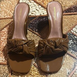 Intentionally Blank- Caty Brown Women's Slide Sandals